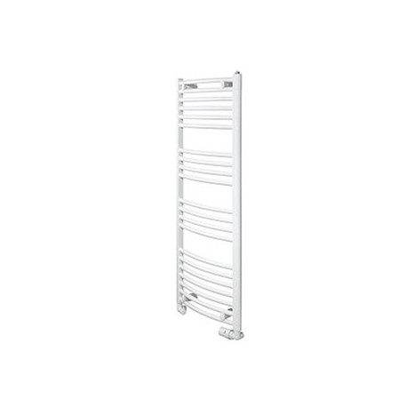 Sèche-serviettes Banga Cintré - Vertical - 528W - 21 tubes - Blanc - Eau Chaude