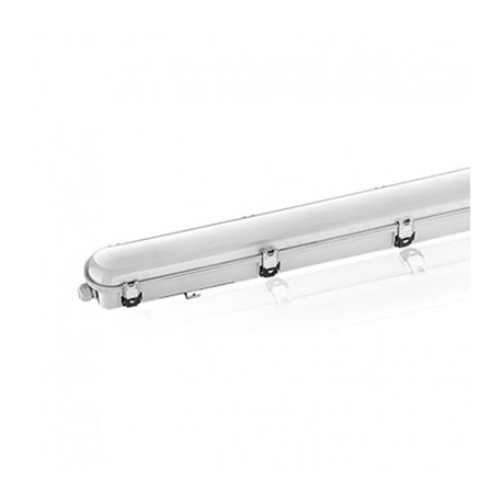 Boîtier étanche LED intégrées traversant - 55W - 4000K - Non dimmable - Lot de 6