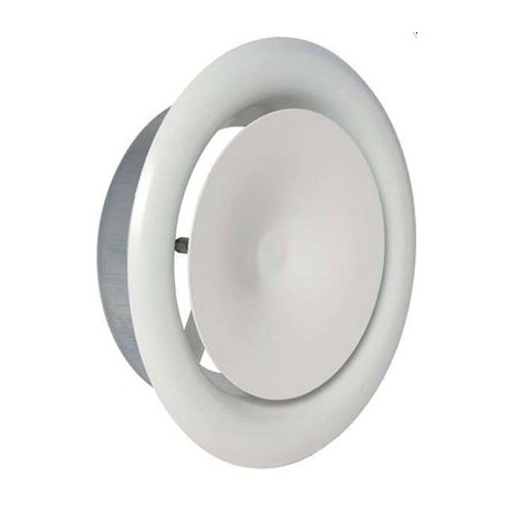 Bouche d'extraction SR 145 Aldes - Noyau acoustique - Ø125 mm - Blanc