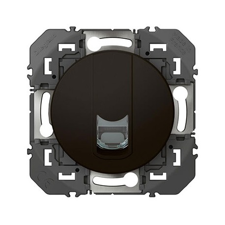 Prise blindée RJ45 STP Dooxie - Noir - Cat 6
