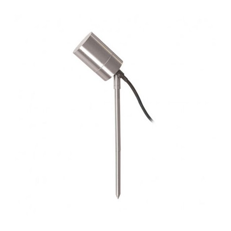 Projecteur extérieur piquet LED - 35W max - GU10 - Sans ampoule - Inox