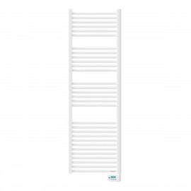 Sèche serviettes électrique SSC 3 étoiles œil étroit - Fluide caloporteur - 500W - Blanc satin