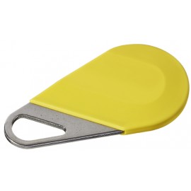 Badge HEXACT type porte clé Jaune