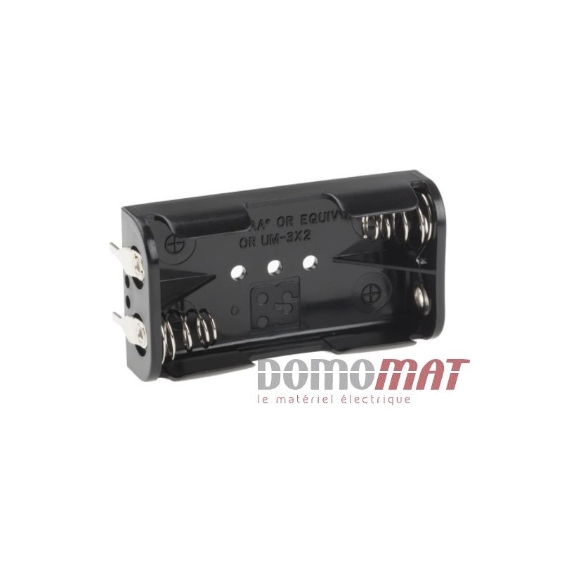 Porte-piles 2 X AA Avec Contacts à Souder – Référence REF306 – Pour Montages électroniques DIY