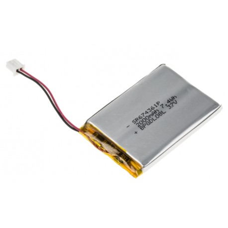 Accumulateur Lithium Polymère RS PRO - 3.7V - 2Ah