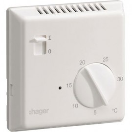 Thermostat d'ambiance Hager électronique - fil pilote - 230V