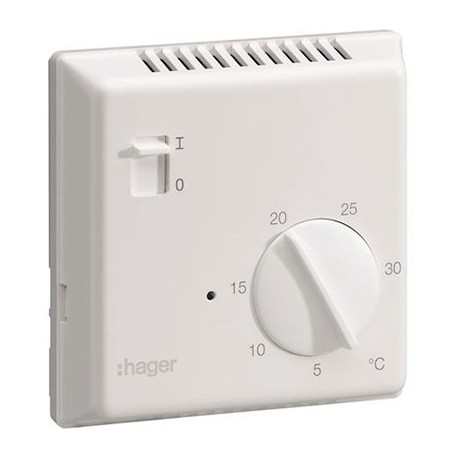Thermostat d'ambiance Hager électronique - fil pilote - 230V