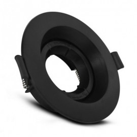Support de spot Vision EL base luminance - Rond - Orientable -  ∅ 110mm - IP20 - Noir