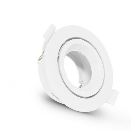 Support de spot Miidex plafond - Rond - Orientable - ∅90mm - IP20 - Blanc