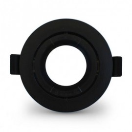 Support de spot Miidex plafond - Rond - Orientable - ∅90mm - IP20 - Noir