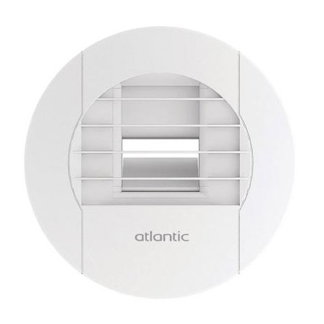 Bouche hygroréglable Atlantic BHBW 15/45-40 - SDB/WC - Manuelle - D80 - Griffes