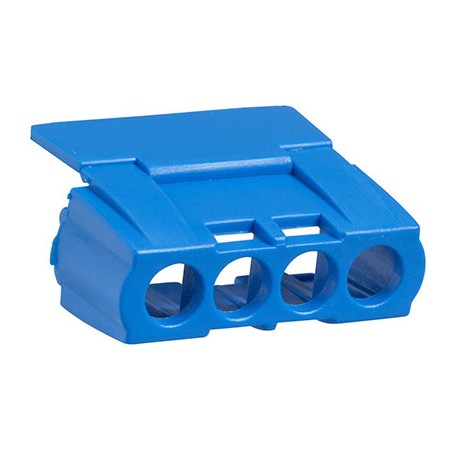 Capot Schneider Electric pour bornier Kaedra IP2 - 4 trous - Bleu