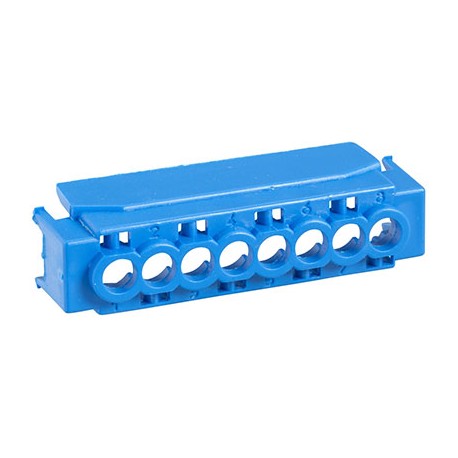 Capot Schneider Electric pour bornier Kaedra IP2 - 8 trous - Bleu - x5