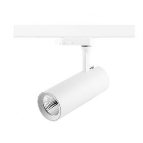 Projecteur sur rail Indigo HALO - 20W - 4000K - Orientable - Non dimmable - Blanc