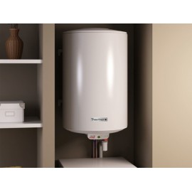 Chauffe-eau électrique Duralis - vertical - mural - compact - 150L - 1800W - 570x1030mm - Blanc
