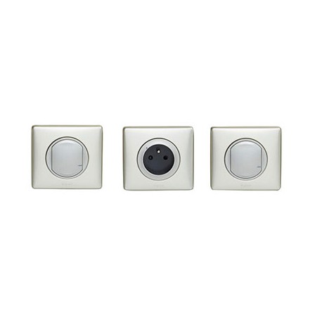 Pack extension connecté Legrand Céliane - Netatmo - 1 Inter - 1 prise connectée - 1 commande sans fil - Titane