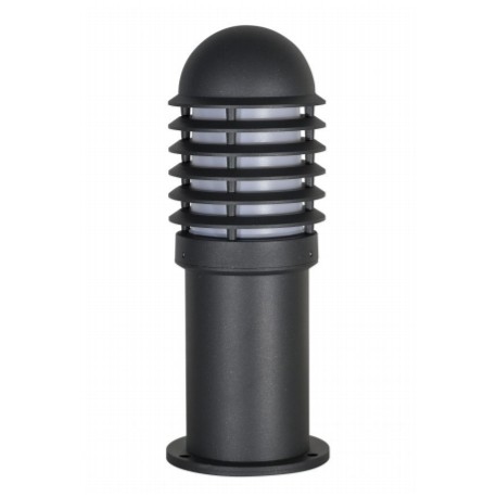 Borne CALEO 1 Basse - Aluminium Graphite de Aric - E27 - 100W - Ampoule non fournie