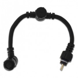 Connecteur T de kit spot terrasse Miidex - 1 mâle / 2 femelles - 20 cm