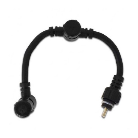 Connecteur T de kit spot terrasse Miidex - 1 mâle / 2 femelles - 20 cm