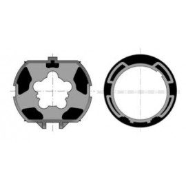 Kit roue et 1 couronne Somfy - Pour moteur LT60 - Pour tube ZF80