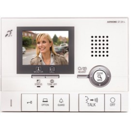 Moniteur secondaire mains libres Aiphone - écran couleur LCD 3,5'' - pour GT2CL - boucle magnétique - Blanc