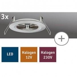 Bague de montage Nova 2Easy Paulmann - Rond - Acier - Kit de 3 fixe