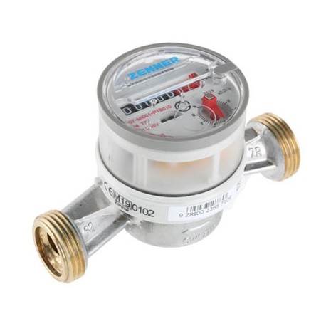 Débitmètre RS Pro - Classe A - BSP 3/4" - Mâle - 2.5m³/h