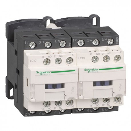 Contacteur inverseur TeSys LC2D Schneider Electric - 440V - 3P - AC-3 - 25A - Bobine 24Vca