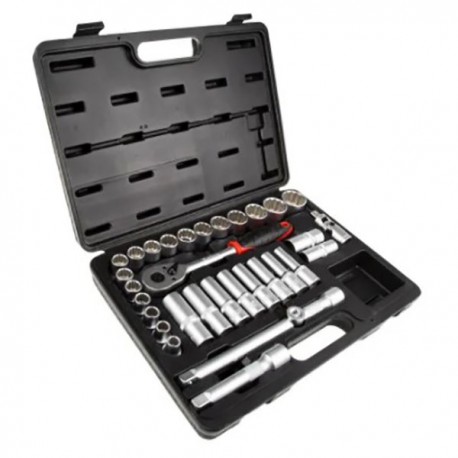 Jeu de douilles RS Pro - Carré - 1/2" - 32 pièces