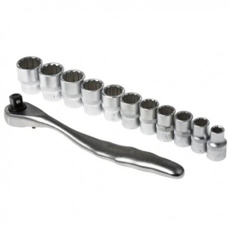 Jeu de douilles RS Pro - Carré - 3/8 pouce - 12 pièces