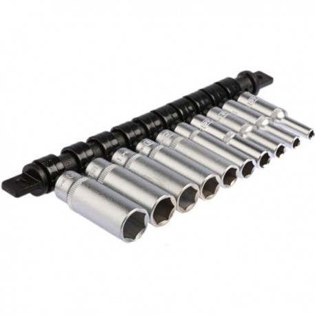 Jeu de douilles RS Pro - Carré - 1/4" - 10 pièces