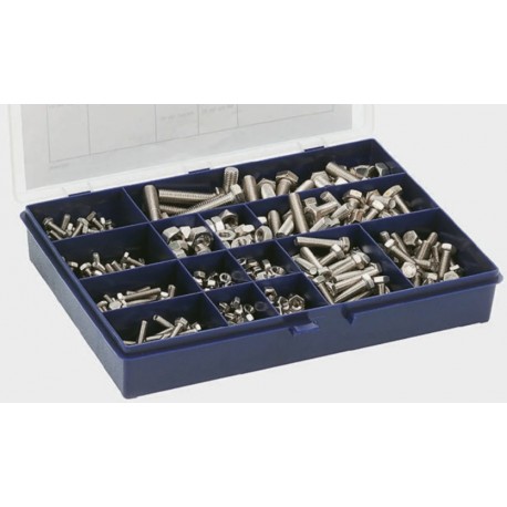 Kit de vis et écrous à tête hexagonale RS Pro - Acier inoxydable - M6, M8, M10, M12