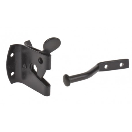 Loquet de portes RS Pro - Acier - Avec mollette - Noir