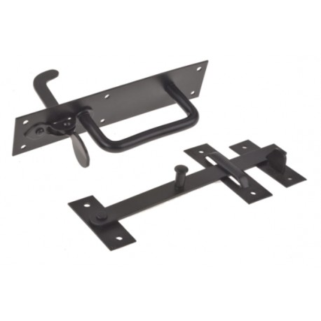 Loquet Suffolk par RS Pro - Acier Epoxy - Noir