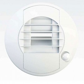 Bouche d'extraction hygroréglable BEHW-E DP Unelvent - WC - ø 180mm - de 5 à 30m³/h - Détecteur de présence