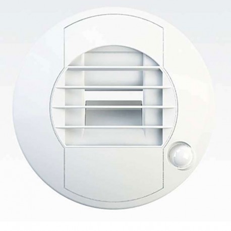 Bouche d'extraction hygroréglable BEHW-E DP Unelvent - WC - ø 180mm - de 5 à 30m³/h - Détecteur de présence