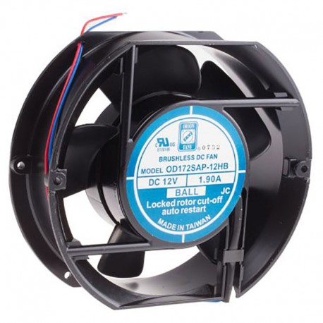 Ventilateur axial RS Pro - 12V dc - 23W - 3200tr/min - 52dB(A)