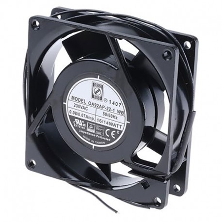 Ventilateur axial RS Pro - 230V ca - 13W - 3000tr/min - 30dB(A)