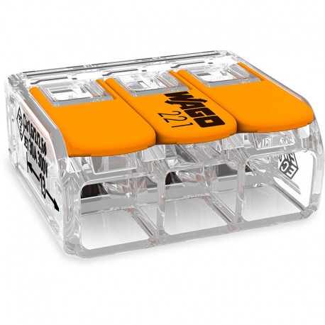 Pack Gelbox et mini-borne d'installation universelle Wago - Séries 221- 3 Conducteurs - Taille 1
