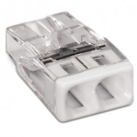 Pack Gelbox et 2 bornes pour boîte de dérivation Wago - Séries 221/2273 - 2 Conducteurs - Taille 1