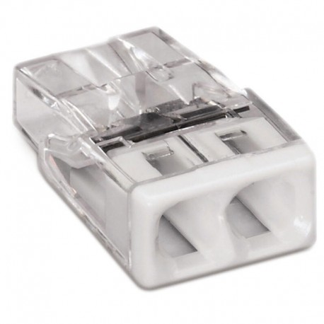 Pack Gelbox et 2 bornes pour boîte de dérivation Wago - Séries 221/2273 - 2 Conducteurs - Taille 1