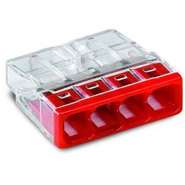 Pack Gelbox et borne pour boîte de dérivation Wago - Séries 221/2273 - 4 Conducteurs - Taille 1