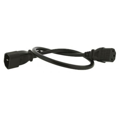 Cordon d'alimentation C13/C14 Gigamedia - 10A - 1m - Noir