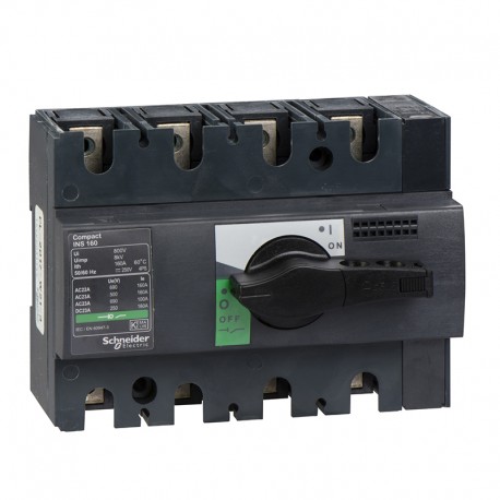 Interrupteur sectionneur Interpact INS160 Schneider Electric - 4P - 160A