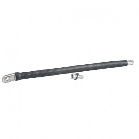 Lot de 4 liaisons souples Linergy Schneider Electric - 125A - L230mm - Cosse coudée 90° - Perçage Ø8,5