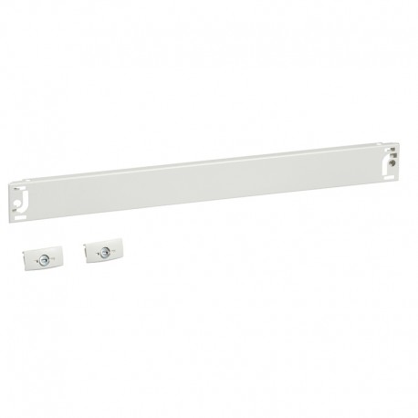 Plastron plein PRISMA pour coffret et armoire Schneider Electric - 1 module - Longueur 500mm