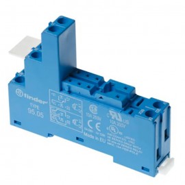 Embase ou borne à ressorts pour relais miniature série 40.51/52/61/62 - Rail Din 35mm