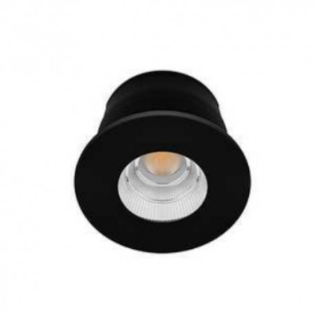 Spot LED Debi RD  4 en 1 - Fixe  - 6W - 570Lm - Rond - Noir mat - Dimmable