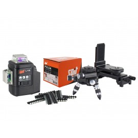 Pack niveau laser vert L18 SPIT - 18V - 3x360° - Accessoires + batterie + chargeur + 10 000 clous C6-20