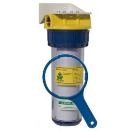 Filtre robinet anti-impuretés Polar - Complet - 1800l/h - 20μm - 3/4” - 7 bar - Avec cartouche , clé et équerre